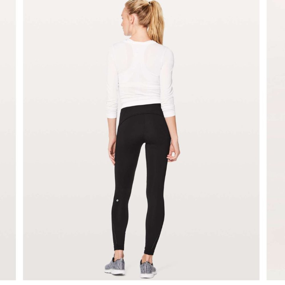 Lululemon Fast as Fleece Tight, 28", Sz 6, Black